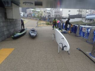 クローバー橋　到着　撤収