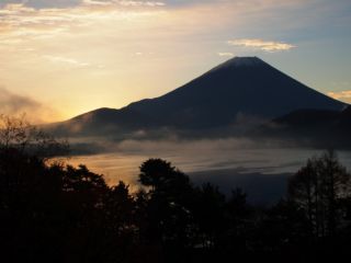 富士朝焼け