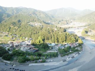 秋葉オートキャンプ場近くの橋 秋葉神社前キャンプ場